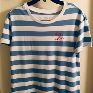 Fifth Sun “Stay Chic” Short-Sleeve Tee